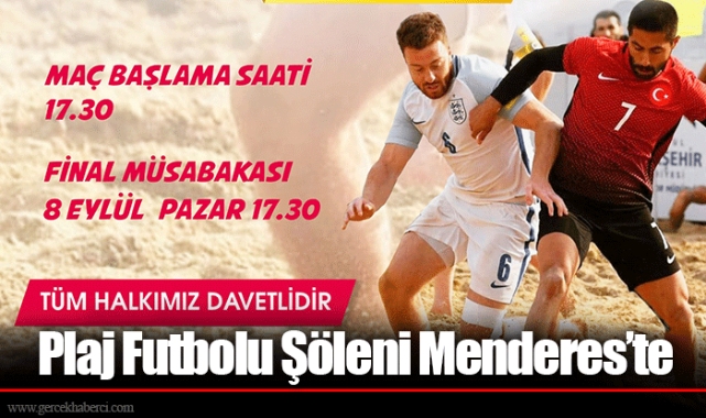 Plaj Futbolu Şöleni Menderes’te