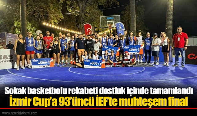 Sokak basketbolu rekabeti dostluk içinde tamamlandı