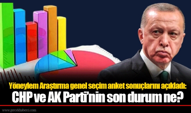 Yöneylem Araştırma genel seçim anket sonuçlarını açıkladı: CHP ve AK Parti’nin son durum ne?