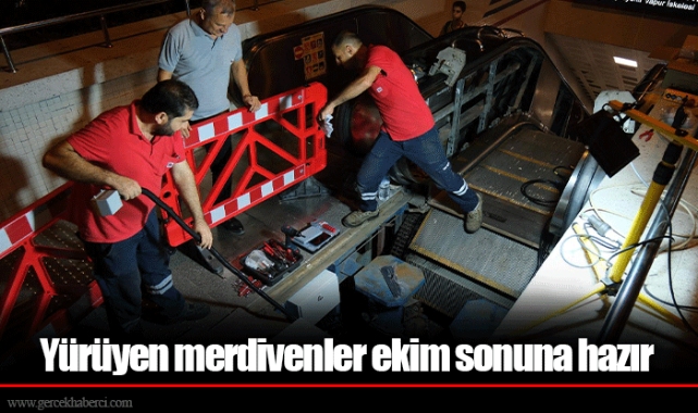 Yürüyen merdivenler ekim sonuna hazır