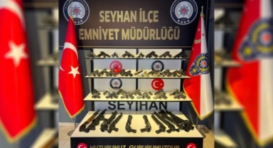 Adana’da polis 59 ruhsatsız silah ele geçirdi