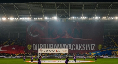 Ankaragücü taraftarı TUSAŞ saldırısını protesto etti
