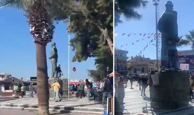 Atatürk heykeline balyozlu saldırı: Psikolojik tedavi görüyormuş