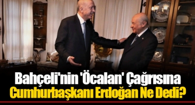 Bahçeli'nin 'Öcalan' Çağrısına Cumhurbaşkanı Erdoğan Ne Dedi?