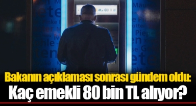 Bakanın açıklaması sonrası gündem oldu: Kaç emekli 80 bin TL alıyor?