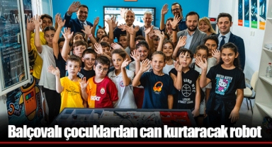 Balçovalı çocuklardan can kurtaracak robot