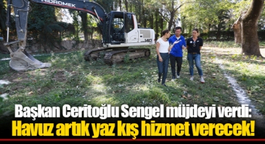 Başkan Ceritoğlu Sengel müjdeyi verdi: Havuz artık yaz kış hizmet verecek!