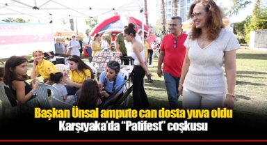 Başkan Ünsal ampute can dosta yuva oldu