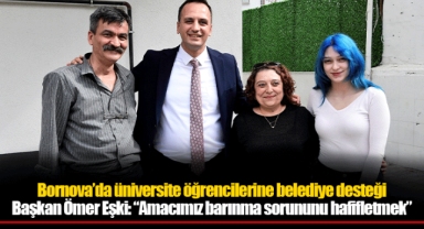 Bornova’da üniversite öğrencilerine belediye desteği