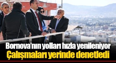 Çalışmaları yerinde denetledi