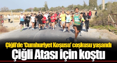 Çiğli’de ‘Cumhuriyet Koşusu’ coşkusu yaşandı