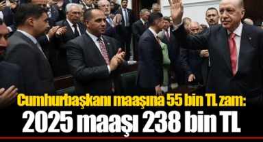 Cumhurbaşkanı maaşına 55 bin TL zam: 2025 maaşı 238 bin TL