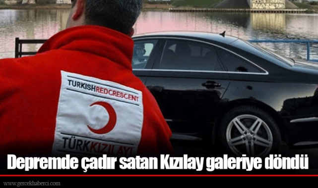 Depremde çadır satan Kızılay galeriye döndü