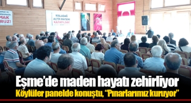 Eşme’de maden hayatı zehirliyor