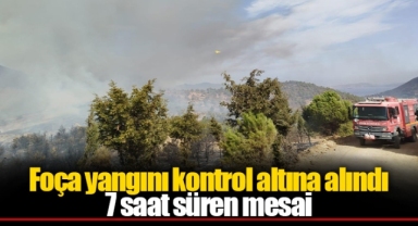 Foça yangını kontrol altına alındı