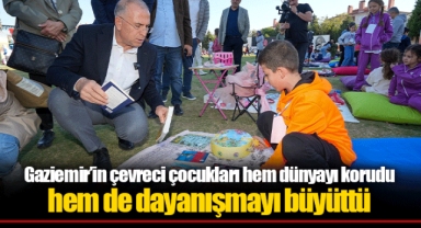 Gaziemir’in çevreci çocukları hem dünyayı korudu hem de dayanışmayı büyüttü