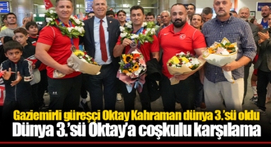 Gaziemirli güreşçi Oktay Kahraman dünya 3.’sü oldu