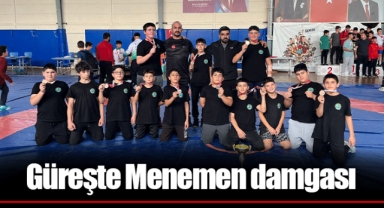 Güreşte Menemen damgası