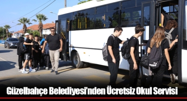 Güzelbahçe Belediyesi'nden Ücretsiz Okul Servisi