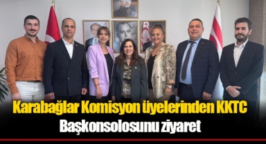 Karabağlar Komisyon üyelerinden KKTC Başkonsolosunu ziyaret