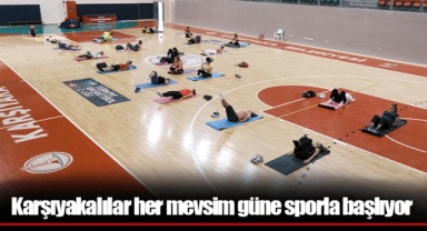 Karşıyakalılar her mevsim güne sporla başlıyor