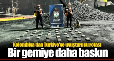 Kolombiya'dan Türkiye'ye uyuşturucu rotası: Bir gemiye daha baskın