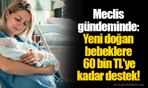 Meclis gündeminde: Yeni doğan bebeklere 60 bin TL'ye kadar destek!