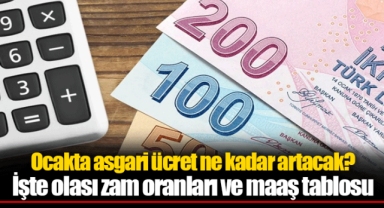 Ocakta asgari ücret ne kadar artacak? İşte olası zam oranları ve maaş tablosu