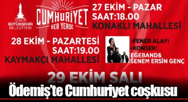 Ödemiş’te Cumhuriyet coşkusu