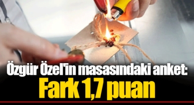 Özgür Özel'in masasındaki anket: Fark 1,7 puan