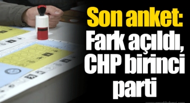 Son anket: Fark açıldı, CHP birinci parti