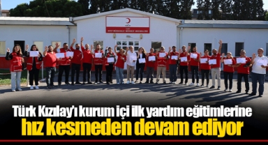 Türk Kızılay’ı kurum içi ilk yardım eğitimlerine hız kesmeden devam ediyor.