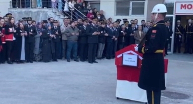 TUSAŞ saldırısında şehit olan taksi şoförünün naaşı askeri törenle hastaneden alındı