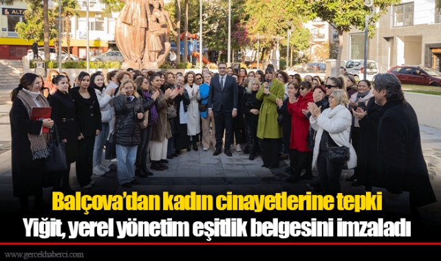 Balçova’dan kadın cinayetlerine tepki