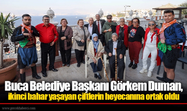 Buca Belediye Başkanı Görkem Duman, ikinci bahar yaşayan çiftlerin heyecanına ortak oldu