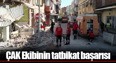 ÇAK Ekibinin tatbikat başarısı