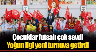 Çocuklar futsalı çok sevdi
