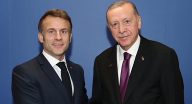 Cumhurbaşkanı Erdoğan Macron ile bir araya geldi