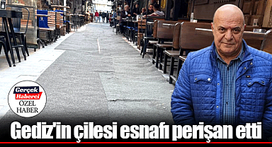 Gediz'in çilesi esnafı perişan etti