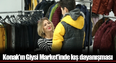 Konak’ın Giysi Market’inde kış dayanışması