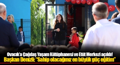 Ovacık’a Çağdaş Yaşam Kütüphanesi ve Etüt Merkezi açıldı!