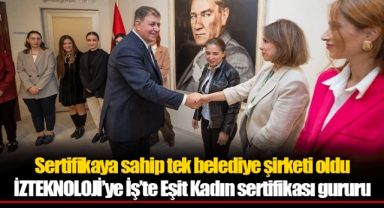 Sertifikaya sahip tek belediye şirketi oldu