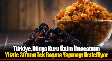 Türkiye, Dünya Kuru Üzüm İhracatının Yüzde 30’unu Tek Başına Yapmayı Hedefliyor