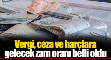 Vergi, ceza ve harçlara gelecek zam oranı belli oldu