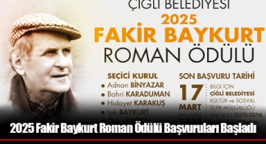 2025 Fakir Baykurt Roman Ödülü Başvuruları Başladı