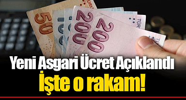 Yeni Asgari Ücret Açıklandı İşte o rakam!