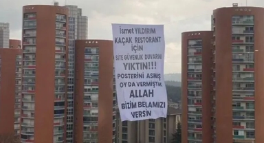 AK Partili belediye başkanına dev pankartla protesto: Oy vermiştik, Allah belanı versin