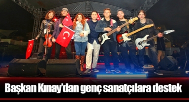 Başkan Kınay’dan genç sanatçılara destek