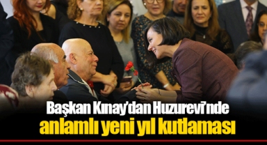 Başkan Kınay’dan Huzurevi’nde anlamlı yeni yıl kutlaması
