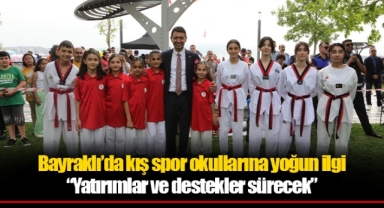 Bayraklı’da kış spor okullarına yoğun ilgi